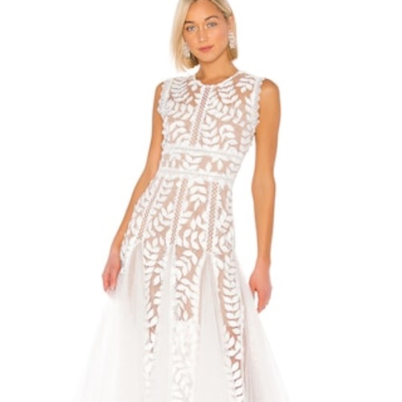 Bronx and Banco Saba Blanc Midi Dress in White - Picture 4 of 16